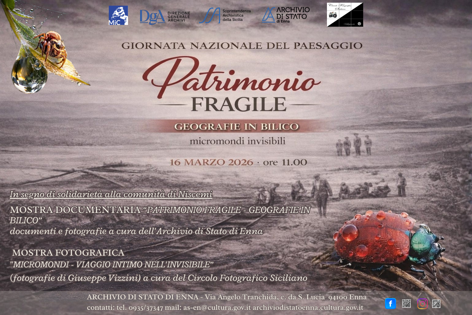 Patrimonio Fragile, geografie in bilico e micromondi invisibili